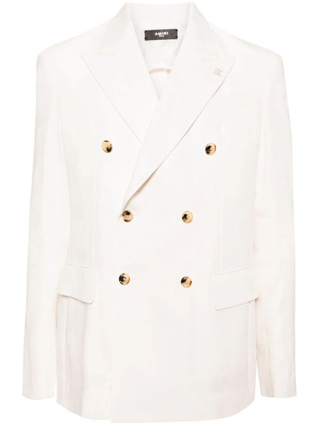 Amiri Linen-cotton Blend Blazer - Neutrals 