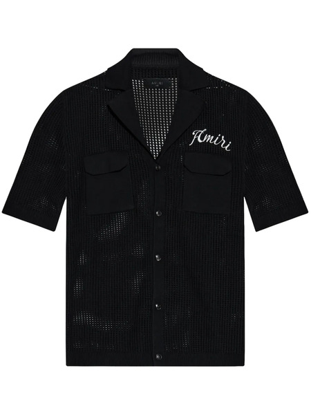  Amiri Logo-embroidered Shirt - Black 