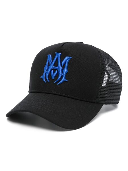  Amiri Logo-embroidered Trucker Cap - Black 