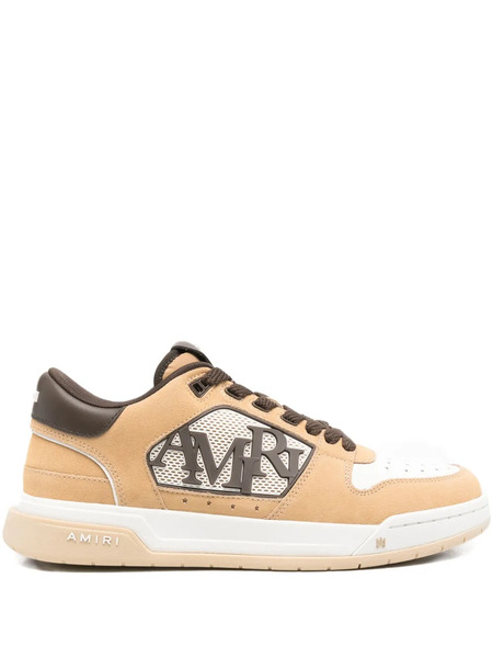  Amiri Logo-patch Leather Sneakers - Brown 