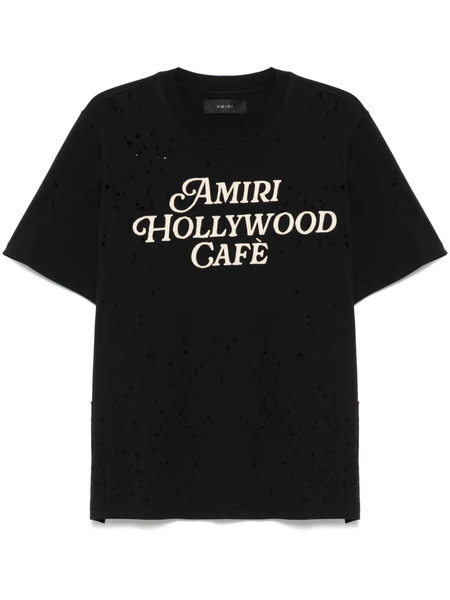  Amiri Logo-patch T-shirt - 001 Black 