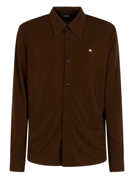  Amiri Logo-plaque Shirt - Brown 