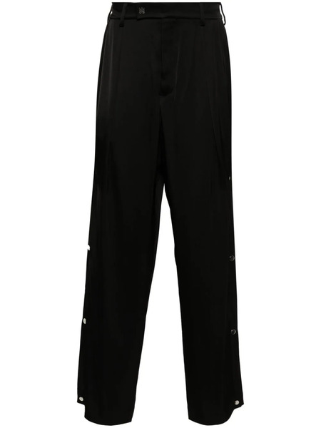  Amiri Logo-plaque Straight-leg Trousers - Black 