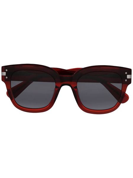  Amiri Logo-plaque Translucent Sunglasses - Red 