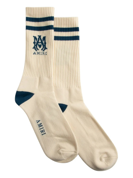  Amiri Logo Socks - White 