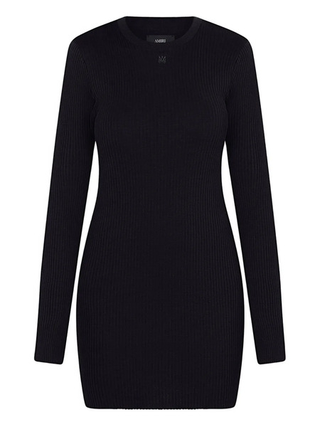  Amiri Long-sleeve Mini Dress - Black 