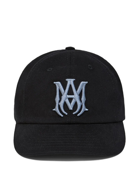  Amiri Ma Embroidered Denim Cap - Black 