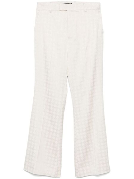  Amiri Ma-monogram Flared Trousers - Neutrals 