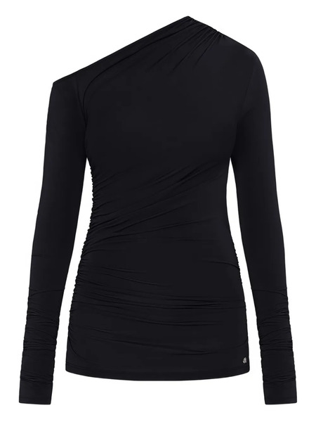 Amiri Ma Off-the--shoulder Ruched Top - Black 