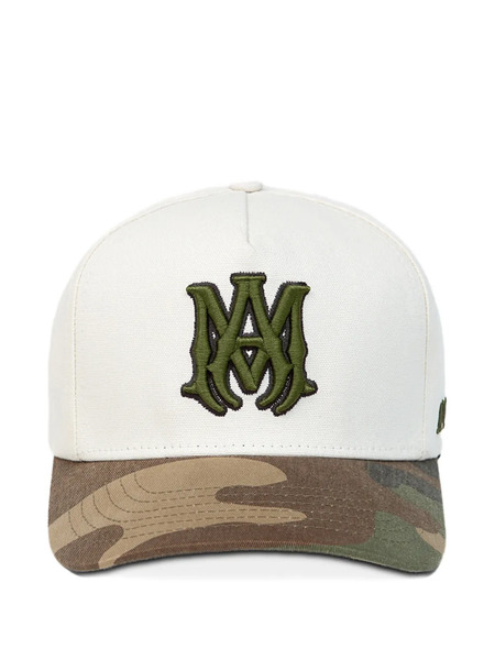 Amiri Ma Outline Camouflage Canvas Cap - White 