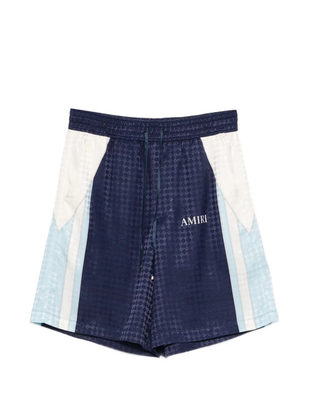  Amiri Ma Quad Drawstring Print Shorts - Blue 