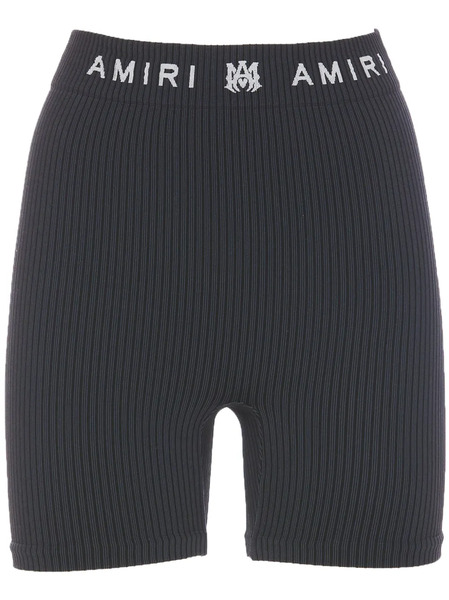  Amiri Ma Ribbed Shorts - Black 