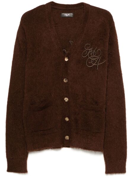  Amiri Ma Swirl Cardigan - Brown 