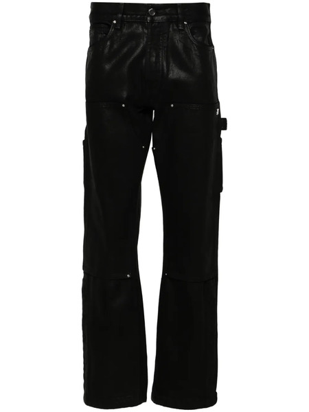  Amiri Mid-rise Straight-leg Trousers - Black 