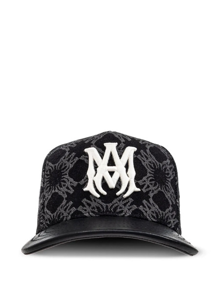  Amiri Monogrammed-logo Baseball Cap - Black 