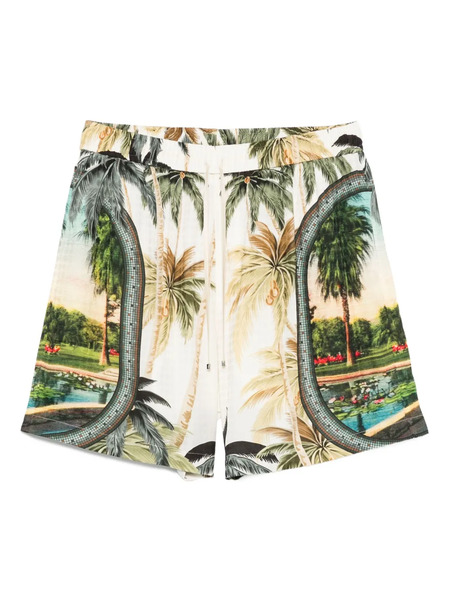  Amiri Mosaic-print Shorts - Neutrals 