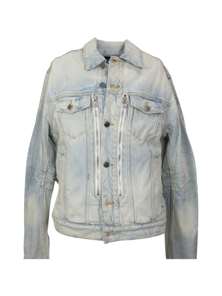  Amiri Mx2 Trucker Zipped Denim Jacket - Blue 