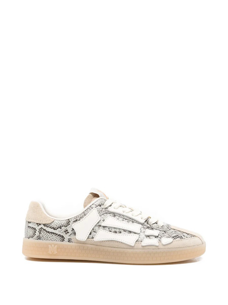  Amiri Pacific Bones Snake-pattern Sneakers - Neutrals 