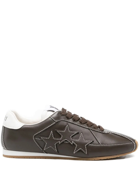  Amiri Pacific Flat Leather Sneakers - Brown 