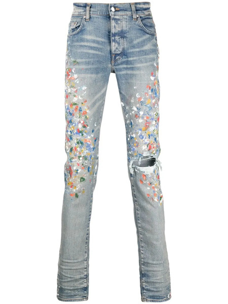  Amiri Painter Skinny Jeans - Blue 