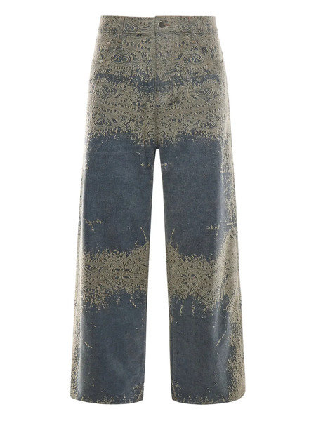  Amiri Paisley Pattern Jeans - Blue 