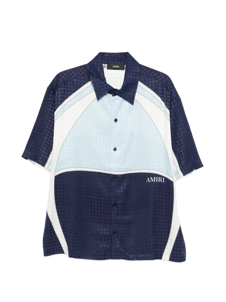  Amiri Panelled Button Shirt - Blue 