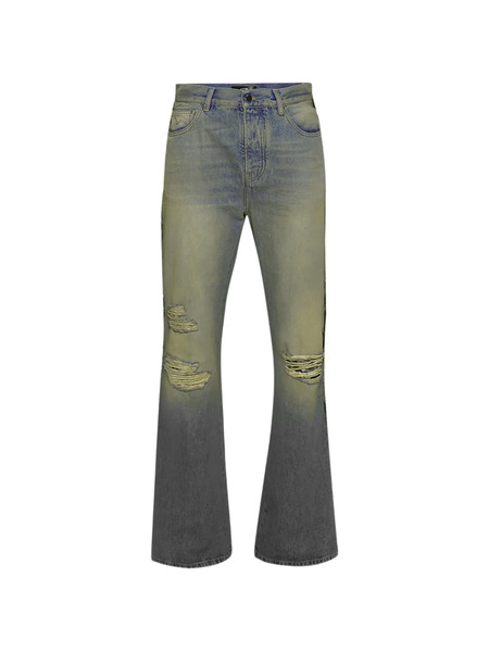 Amiri Patchwork Ripped Jeans - Blue 