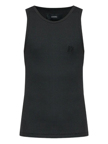  Amiri Ribbed Tank Top - Black 