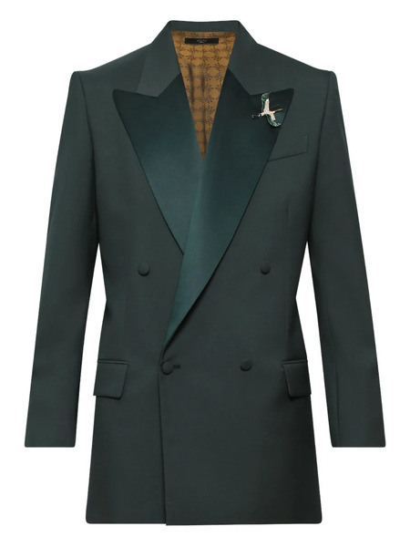  Amiri Satin-lapels Blazer - Green 