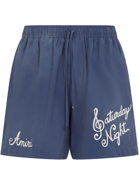  Amiri Saturday Night Bermuda Shorts - Blue 