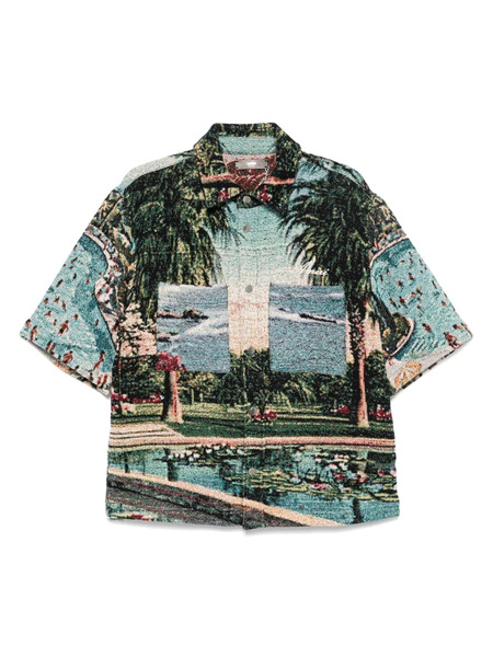  Amiri Short Sleeve Shirt - Blue 