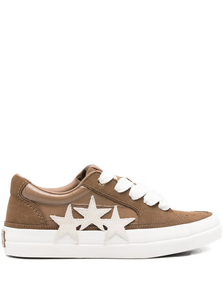  Amiri Star-embellished Suede Trainers - Brown 
