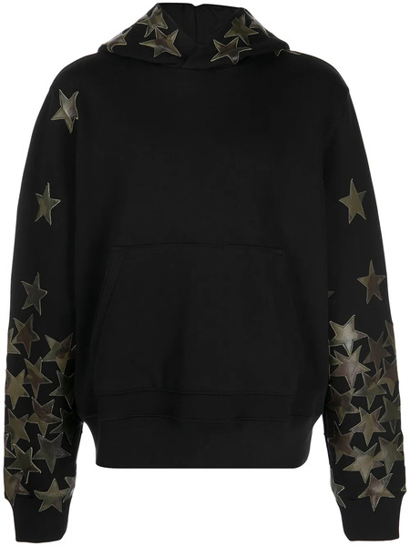  Amiri Star-patch Hoodie - Black 