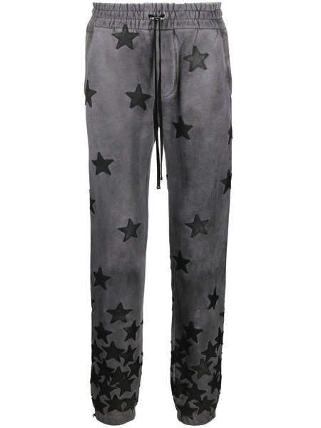  Amiri Star Pattern Gradient Track Trousers - Grey 