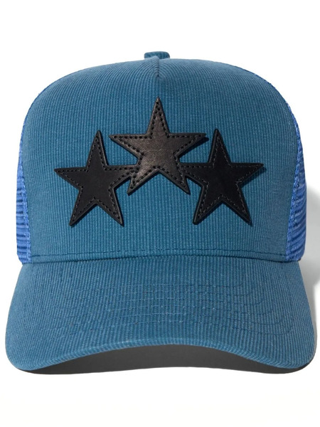  Amiri 3 Star Trucker Hat - Blue 