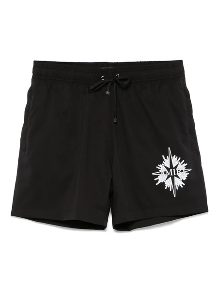  Amiri Starburst Swim Shorts - Black 