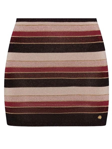  Amiri Striped Miniskirt - Red 