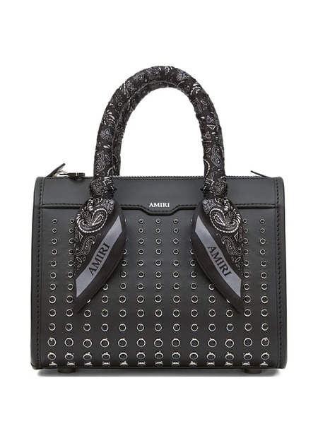  Amiri Stud Micro Triangle Satchel Bag - Black 