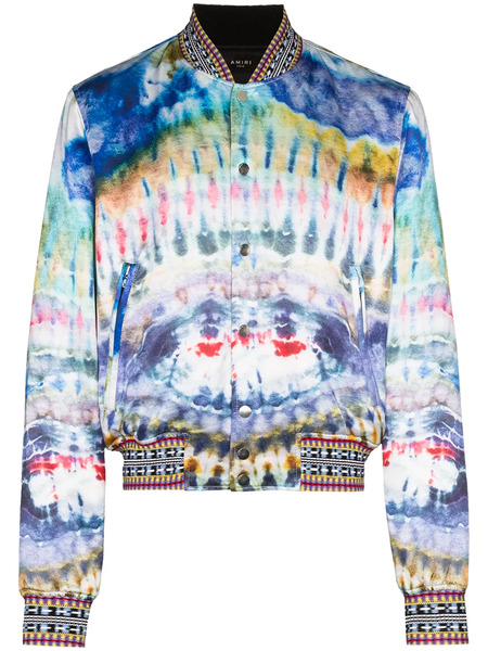  Amiri Tie-dye Bomber Jacket - Blue 
