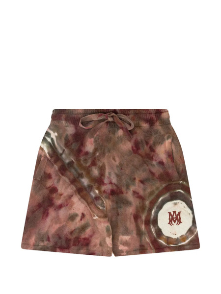  Amiri Tie-dye Cashmere Shorts - Red 