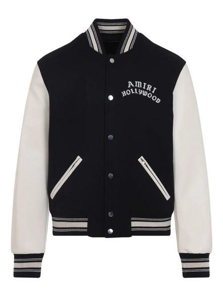  Amiri Varsity Wool Jacket - Black 