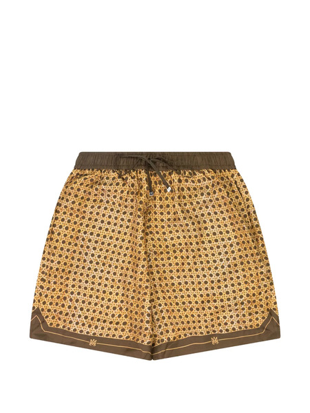  Amiri Weave Pattern Shorts - Brown 