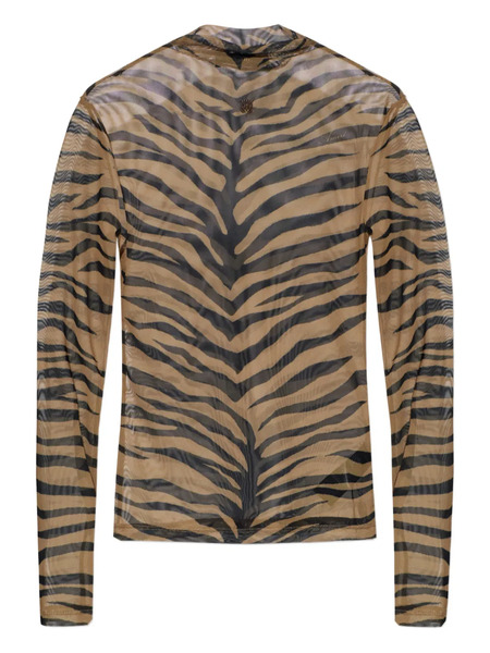  Amiri Zebra-print Top - Neutrals 