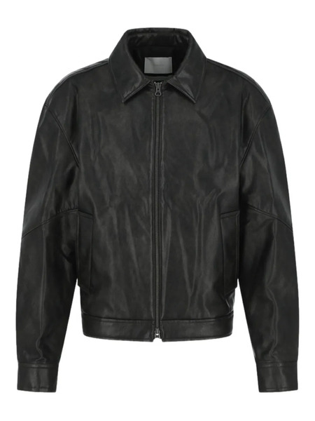  Amomento Zip-up Bomber Jacket - Black 