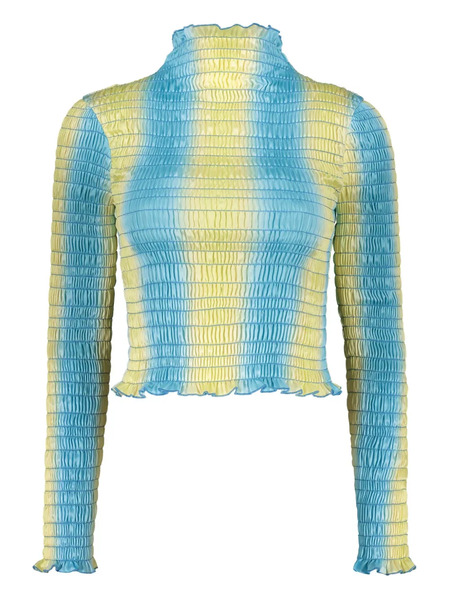  Amy Crookes Gradient-effect Top - Blue 