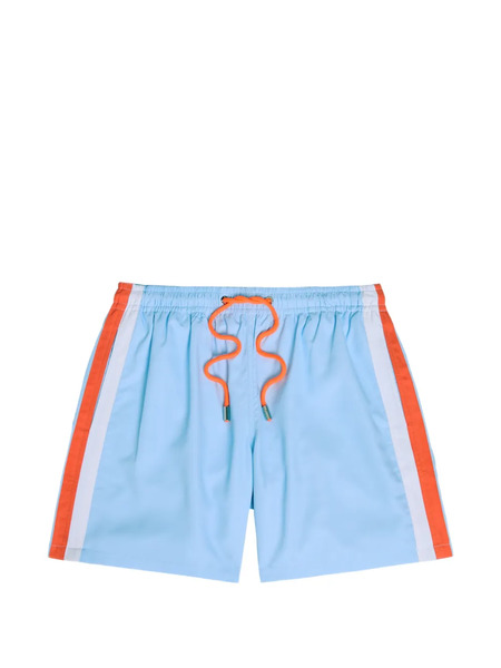  An-y1 Stripe-detail Drawstring Shorts - Blue 