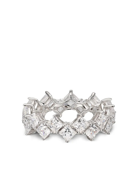  Anabela Chan Eternity Princess Diamond Ring - Silver 
