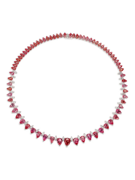  Anabela Chan Padparadscha Infinity Sapphire Necklace - Pink 