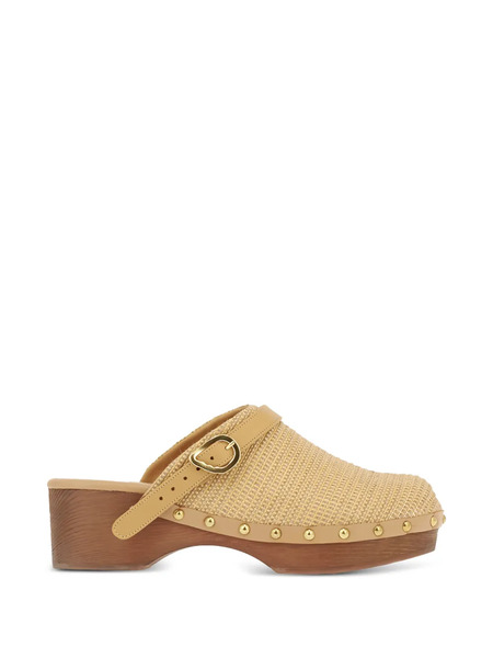  Ancient Greek Sandals Classic Studded Buckle Clogs - Neutrals 