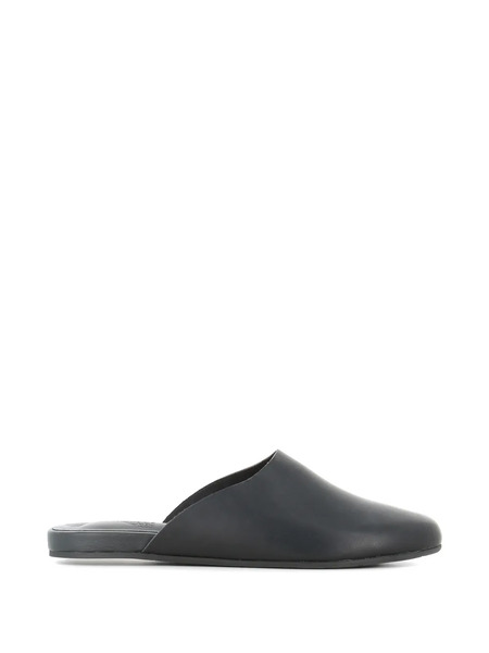  Ancient Greek Sandals Leather Flat Mules - Black 